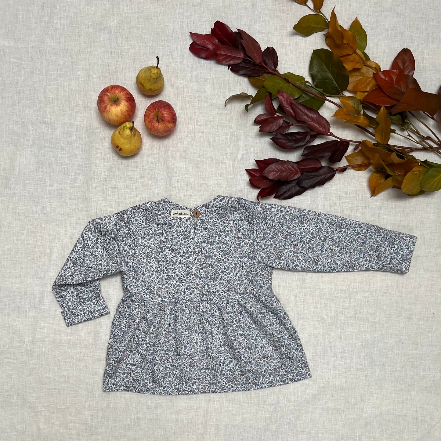 Blusa fiorellini blu