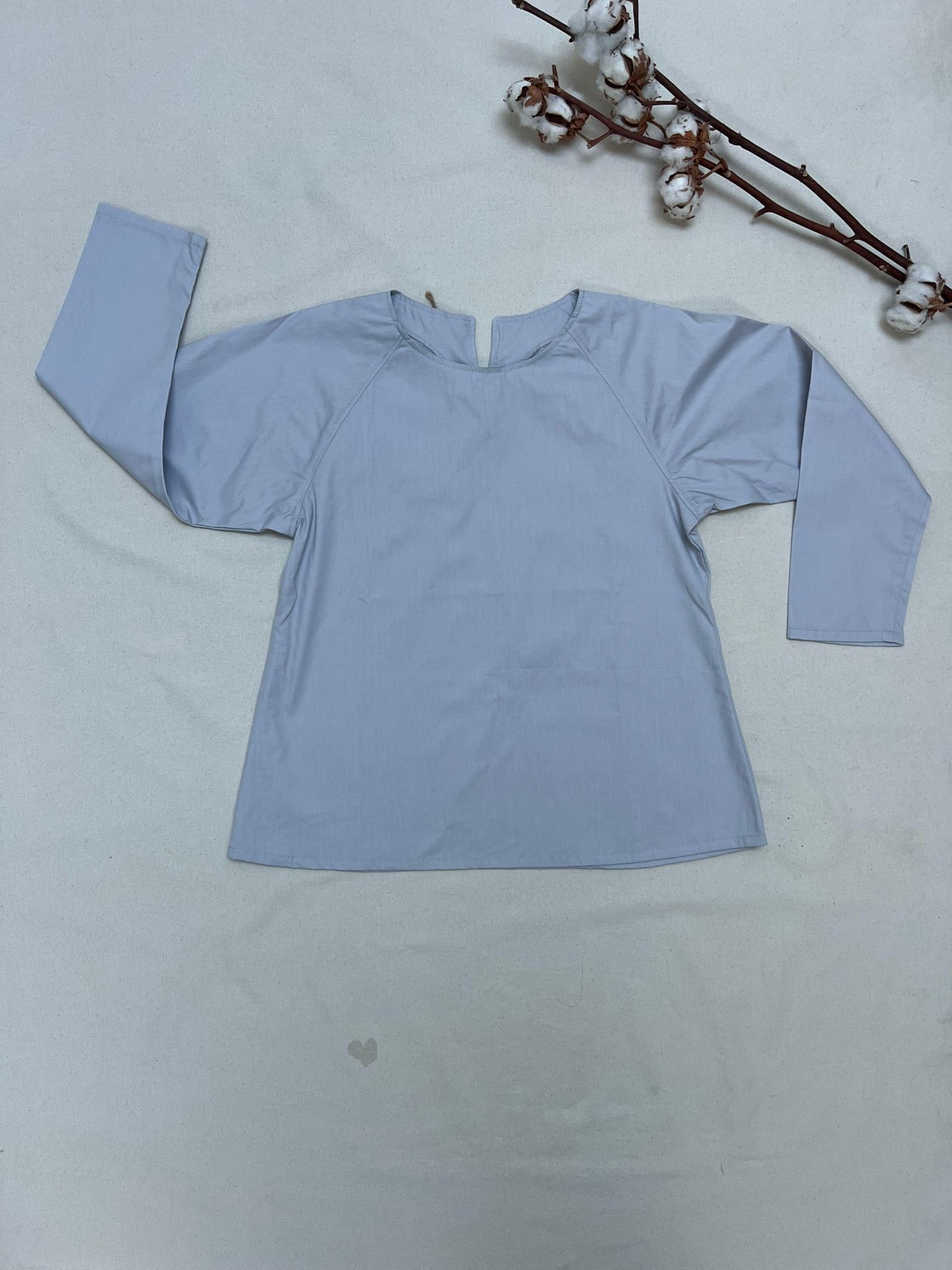 Blusa Armonia grigio perla