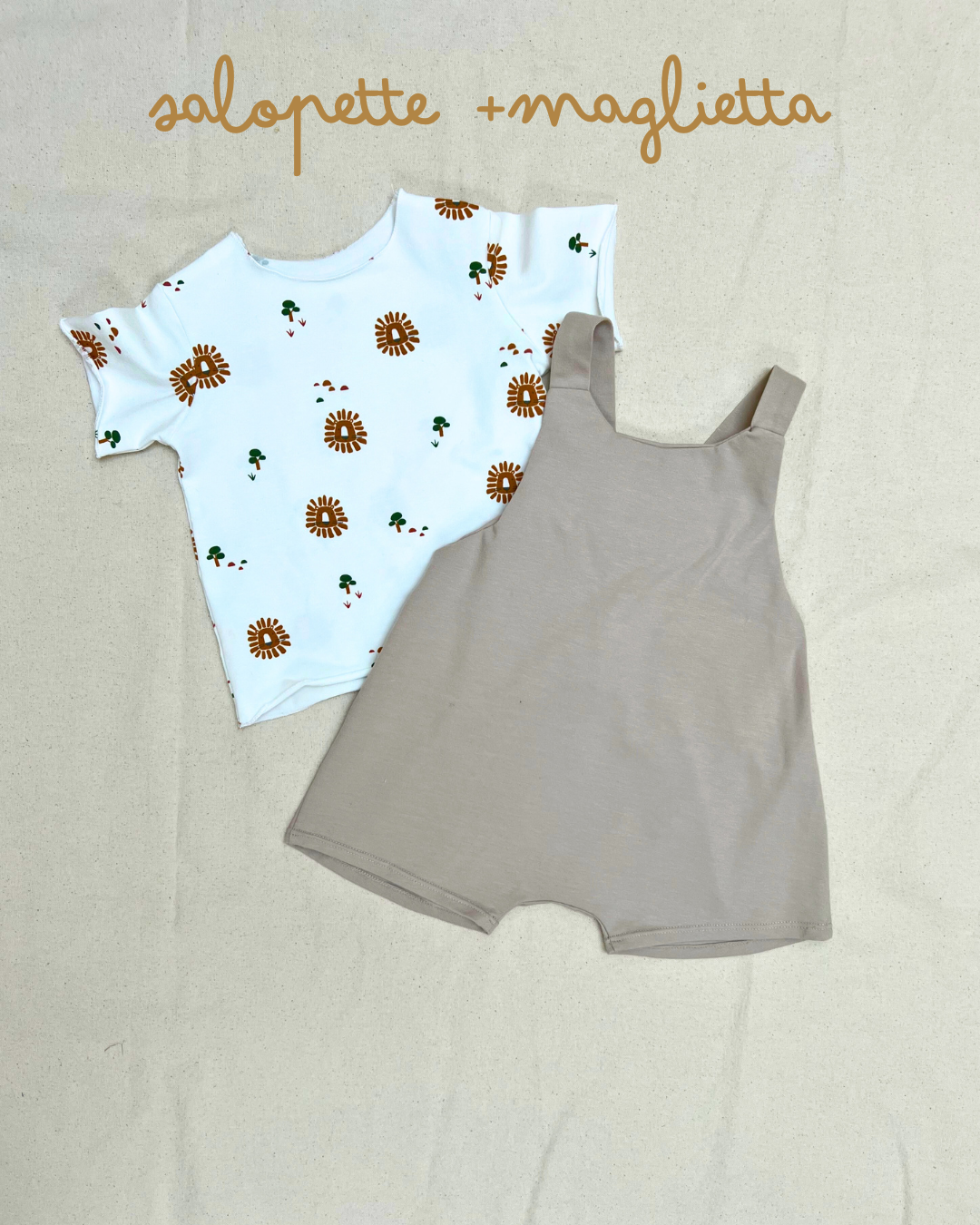 SET salopette+ maglietta + VARIANTI