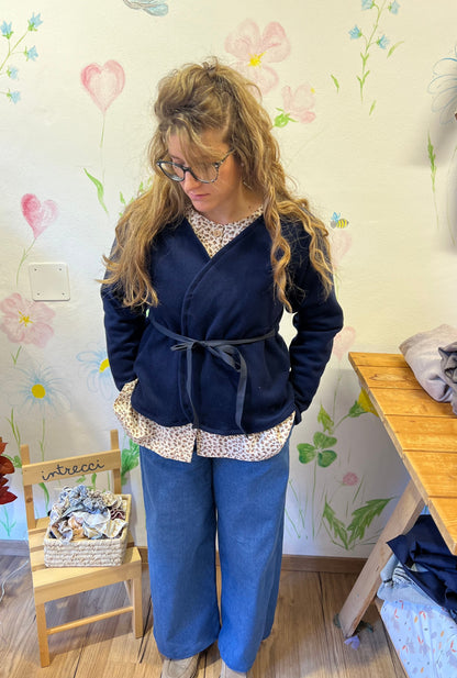 Cardigan Kimono Abbraccio BLU