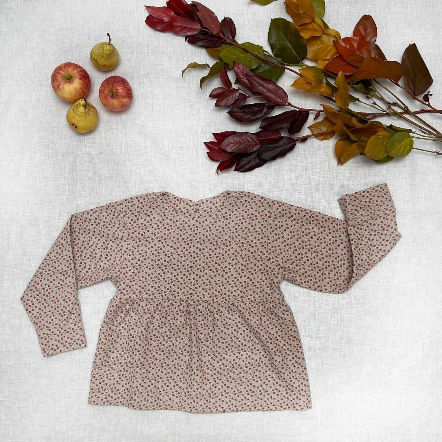 Blusa fiori arancio