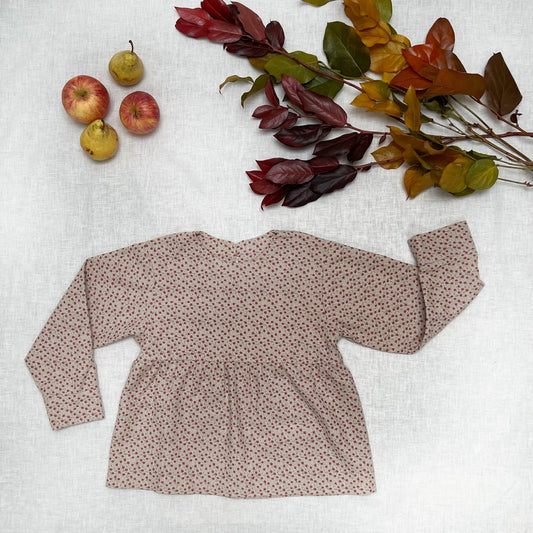 Blusa fiori arancio