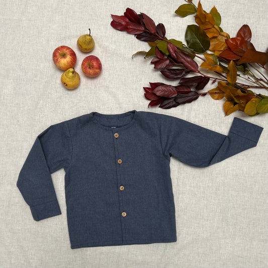 camicia blu