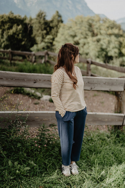 Basica righe cammello