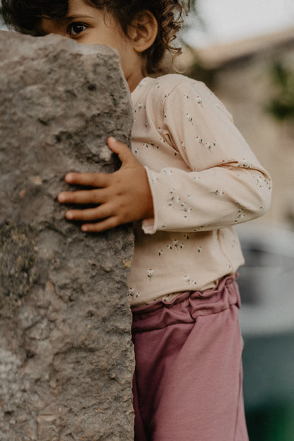 Maglietta fiorellini rosa