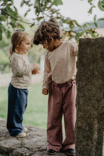 Maglietta fiorellini rosa
