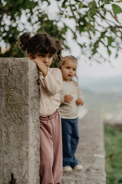 Maglietta fiorellini rosa