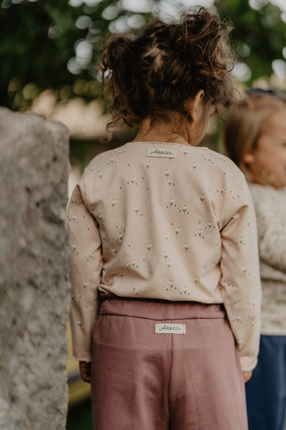 Maglietta fiorellini rosa