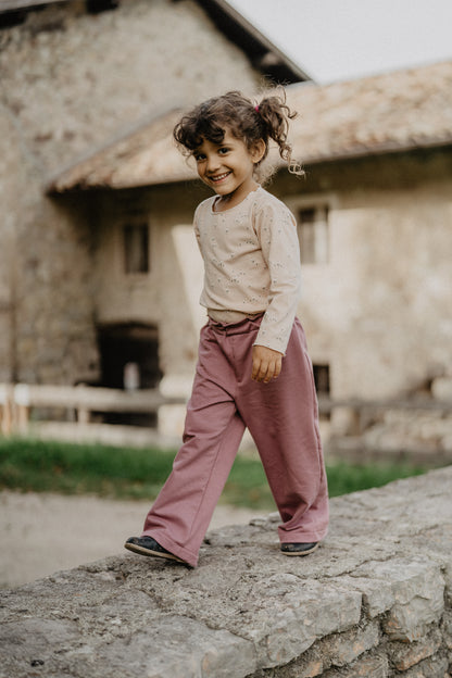 Maglietta fiorellini rosa