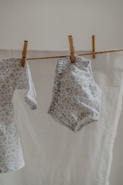 Abito mussola boccioli + culotte