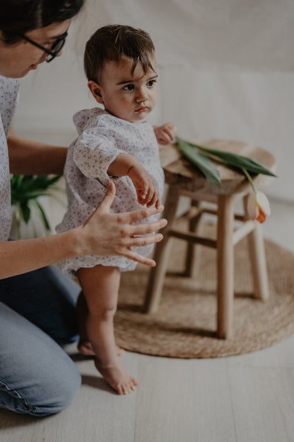 Abito mussola boccioli + culotte