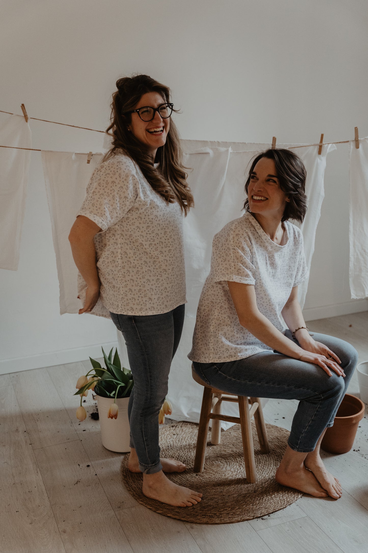 Blusa arricciata -  boccioli