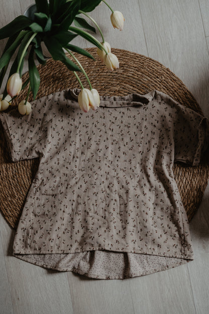 Blusa arricciata - fiori