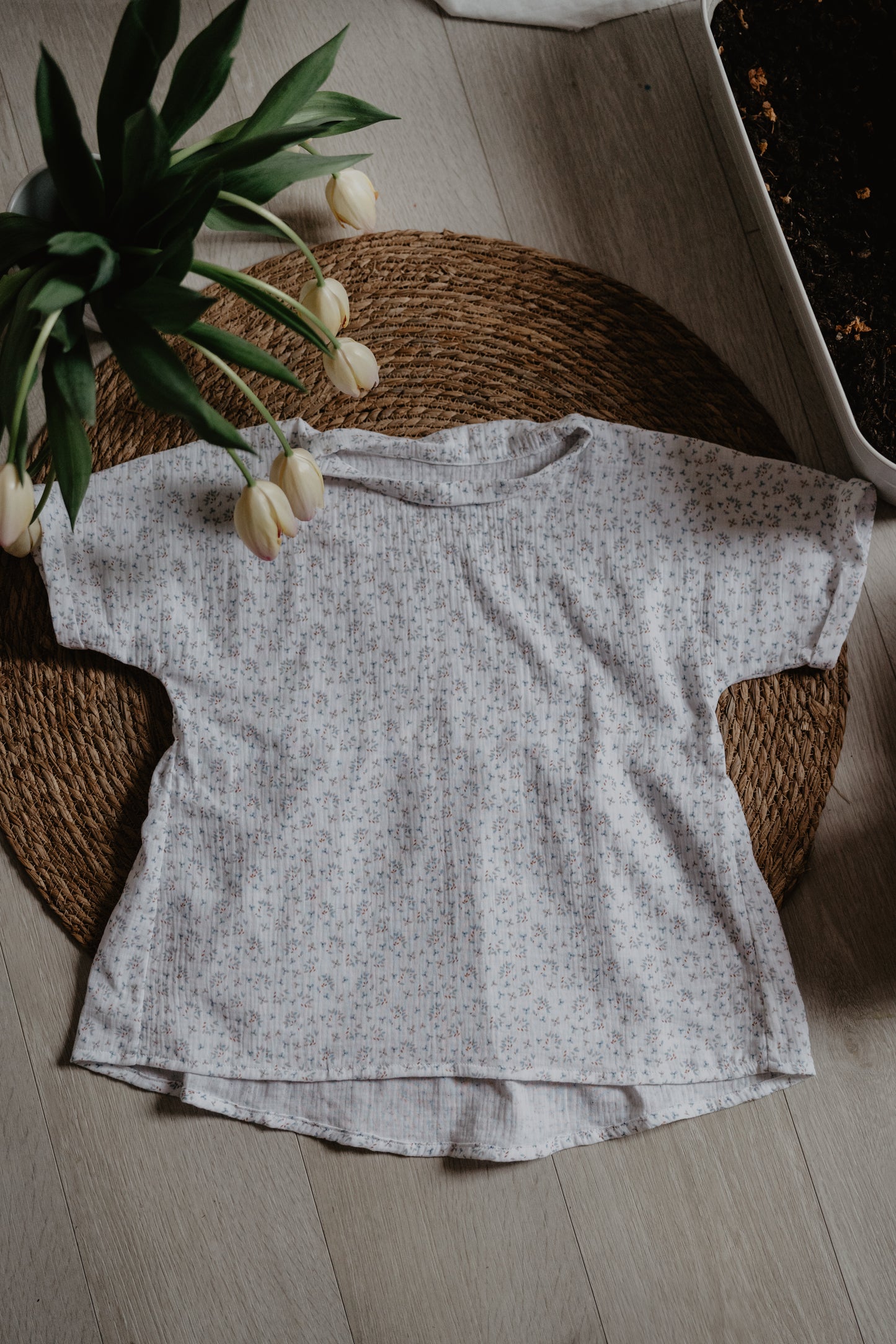 Blusa arricciata -  boccioli