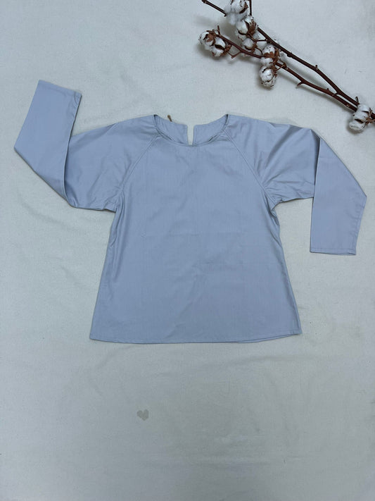 Blusa Armonia grigio perla