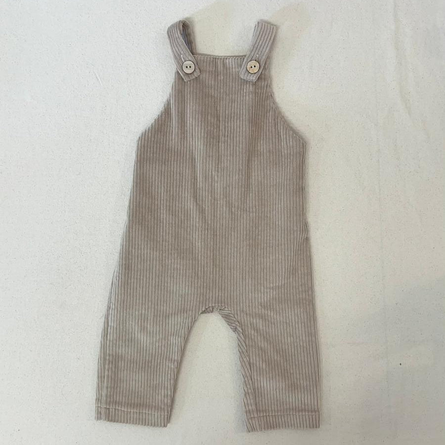 Salopette velluto beige