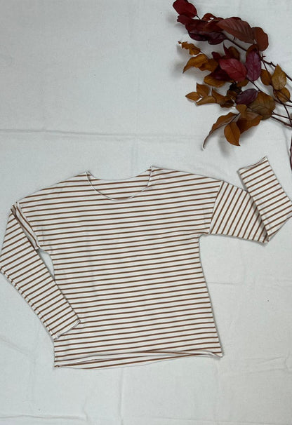 Basica righe cammello