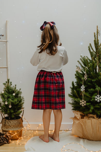 Maglietta bianca rollè rosso