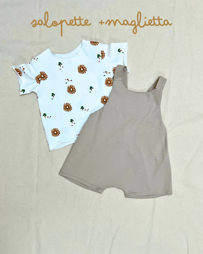 SET salopette+ maglietta + VARIANTI
