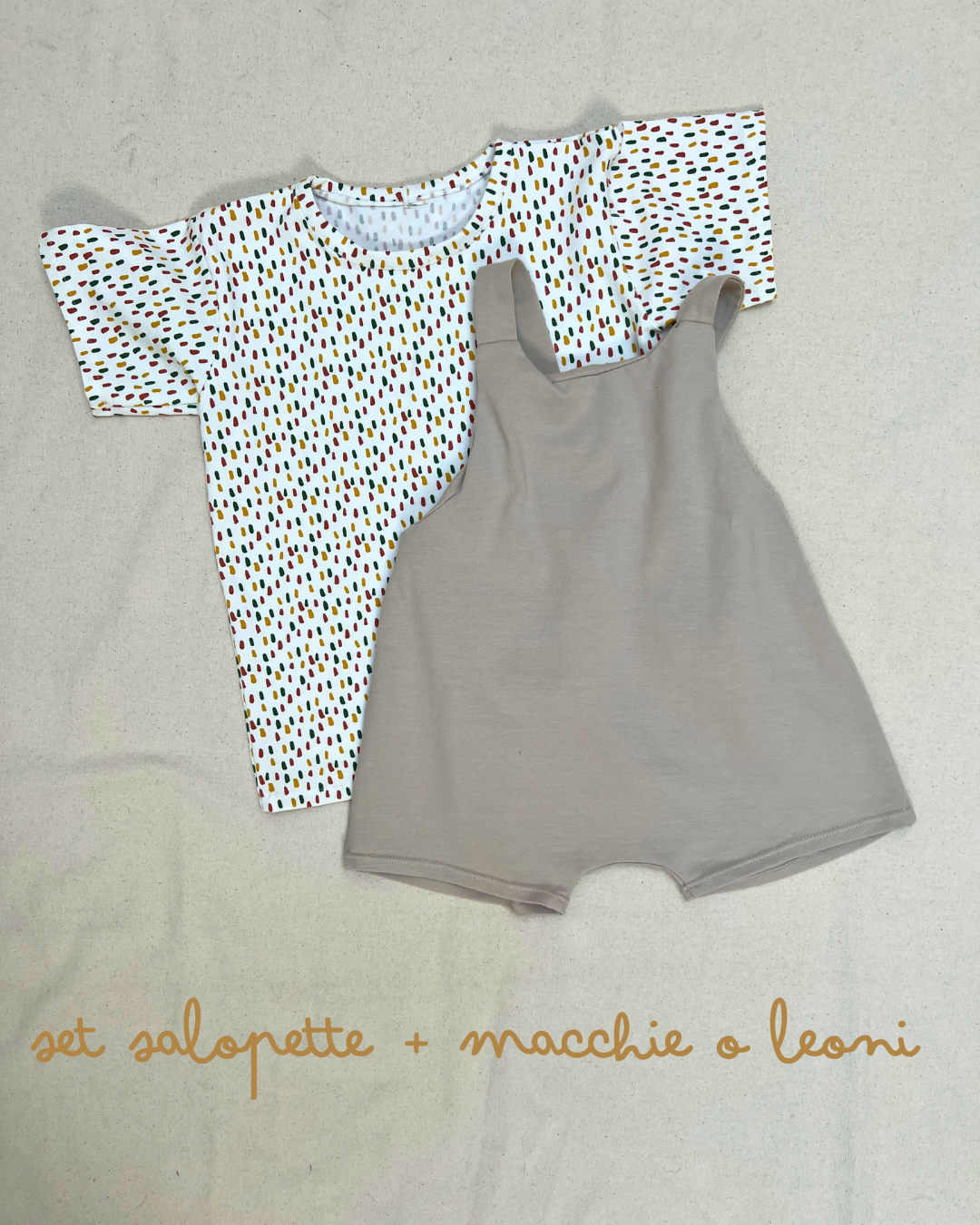 SET salopette+ maglietta + VARIANTI